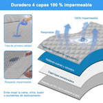 Cargar imagen en el visor de la galería, NANWEI Gris Protector de Colchón Acolchado Impermeable Hipoalergénico
